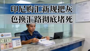 印尼购汇新规把灰色换汇路彻底堵死