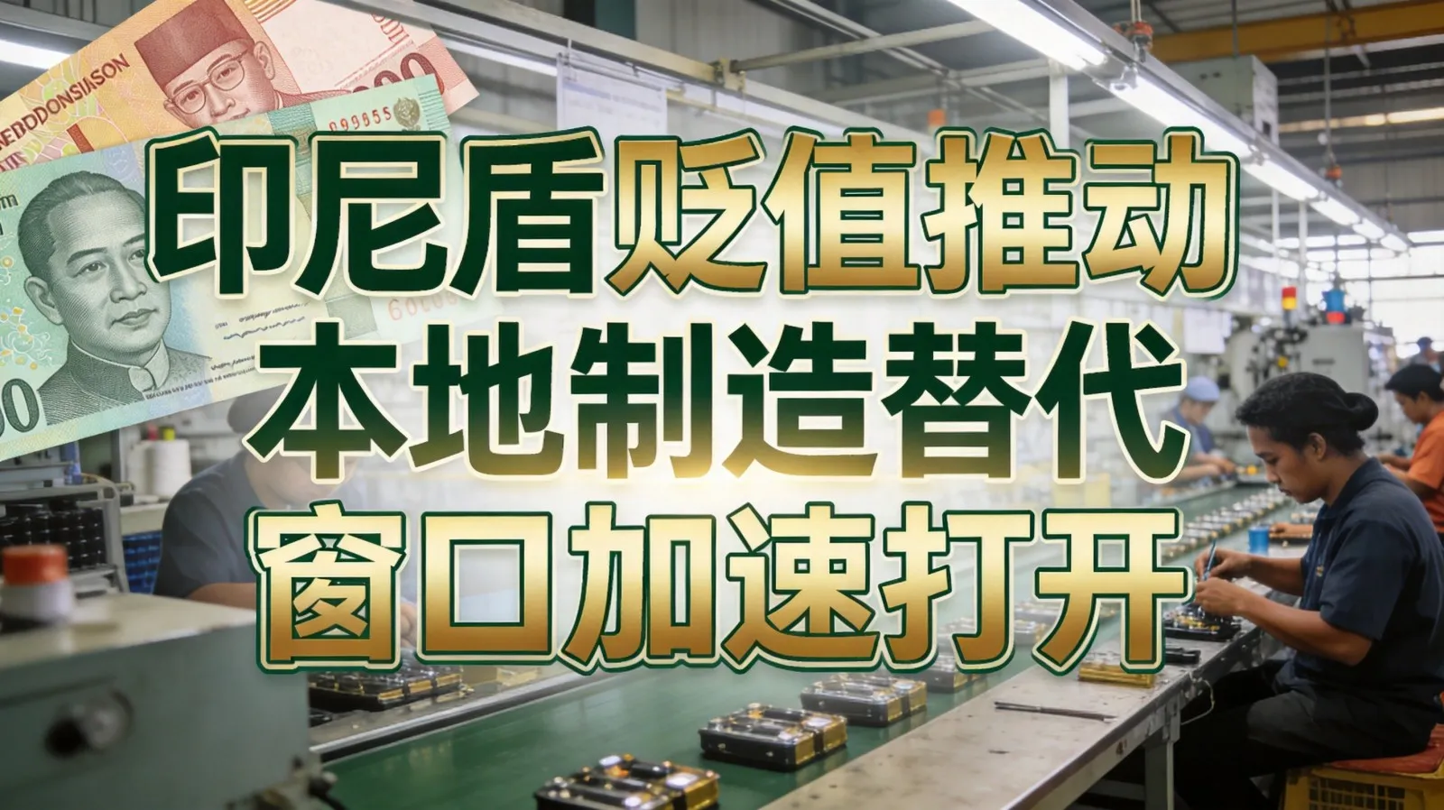印尼盾贬值推动本地制造替代窗口加速打开